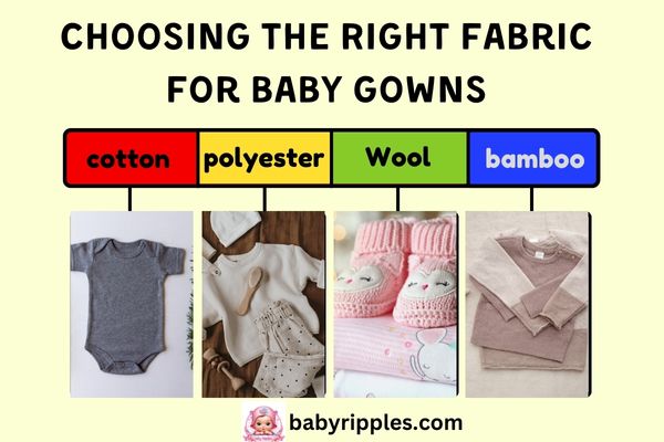 choosing the right fabric for baby gown