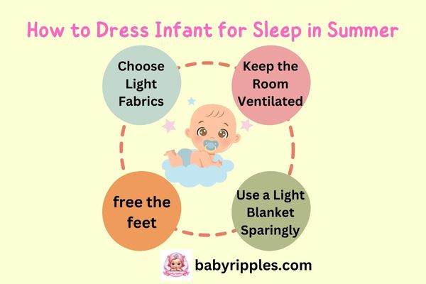 how to dress infant for sleep in summer