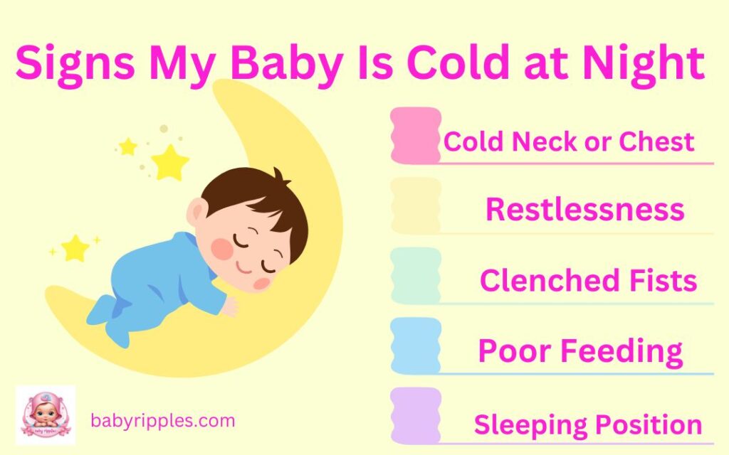 signs my baby is cold at night