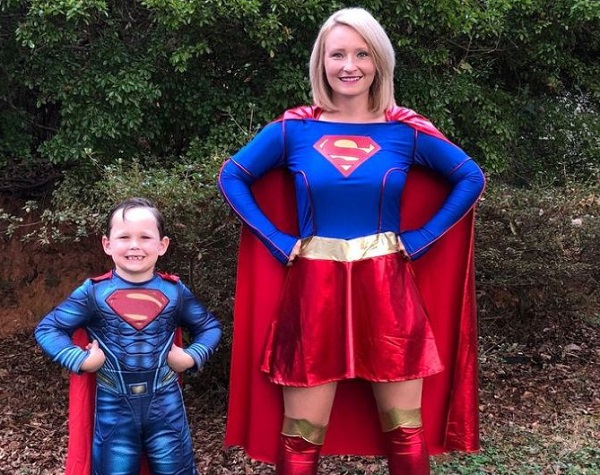 Superhero Mom and Son Halloween Costumes