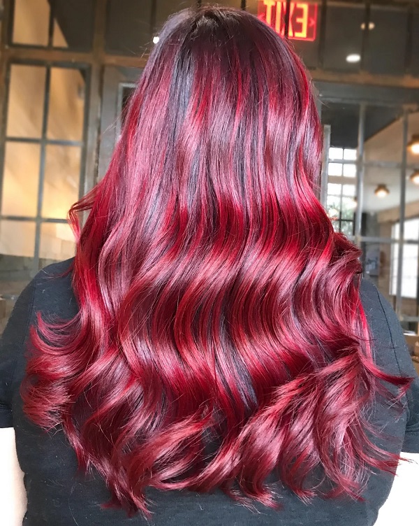 fun christmas hair color   