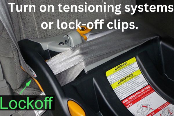 turn on tensioning systems or lock off clips