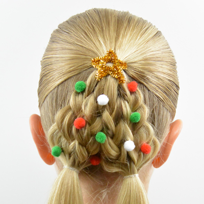 Christmas Hairstyles for Little Girl