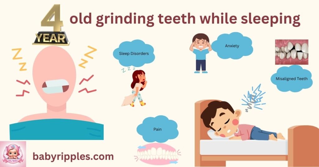 4 year old grinding teeth while sleeping